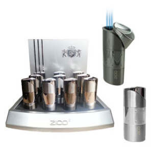 Zico Triple Torch Flame Lighter  $77.50/display (10 pcs)