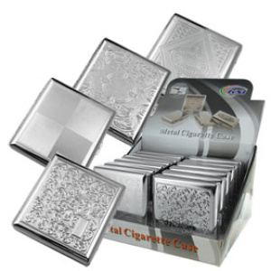 Metal Cigarette Case (k/s, 20 ct) $30.00/display (12 pcs)
