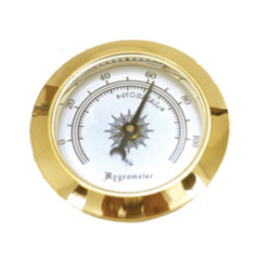 Brass Hygrometer (2") (gold) $3.95