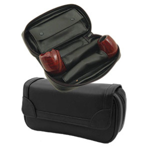 PVC 2-Pipe Bag w/Tobacco Pouch (pipes not included) (7.25"x3.5"x2.25") $11.50