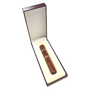 2 In 1 Wood Finish Pipe Tamper & Cleaning Pick w/Crystal - Imperfect sold as is (missing 1 crystal)  $9.50