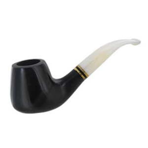 Hanseatic Briar Pipe w/White Acrylic Stem Handcrafted in Germany  $32.00