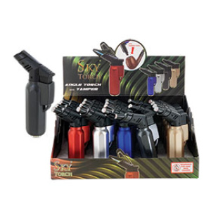 Angle Torch Lighter W/Auto Cap & Tamper  $50.00/display (20 pcs)