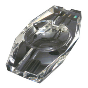 Crystal Cigar Ashtray for 2 Cigars (7" X 3-3/4" x 1-1/8" H)   $18.00