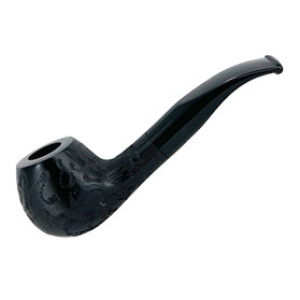 European Textured Briar Pipe Handcrafted in Germany (Black) $25.00