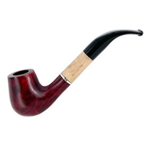 European Briar Pipe Handcrafted in Germany (7") (Burgundy) $25.00