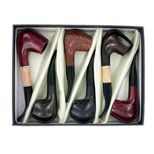 European Regular Briar Pipe Set Handcrafted in Germany $135.00/set (6pcs)