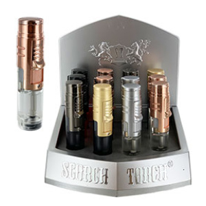 Scorch Torch Single Torch Flame Lighter w/See Through Tank (4") $69.00/display (12pcs)