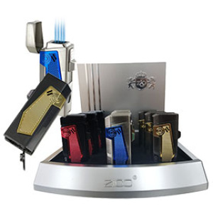 Zico Quadruple Torch Lighter w/Cigar Punch $99.00/display (9 pcs)