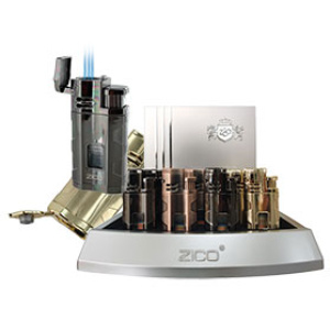 Zico Triple Torch Flame Lighter w/Cigar Punch $85.00/display (10 pcs)