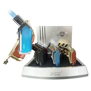 Zico Quadruple Torch Flame Lighter w/Cigar Punch $72.00/display (9 pcs)