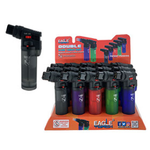 Eagle Torch Double Flame Torch Gun Lighter $52.50/display (15 pcs)