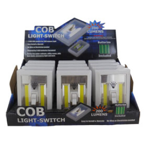 200 Lumens COB Switch Light w/2 Magnets $42.00/display (12 pcs)