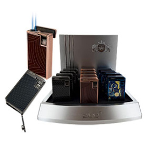 Zico Double Torch Flame Lighter w/Cigar Punch (3") $99.00/display (12pcs)