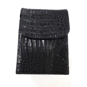 PU Crocodile Skin Framed Cigarette Box (black, 100's) $4.50