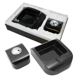Crystal Ashtray & Table Lighter Set - Imperfect  $12.50