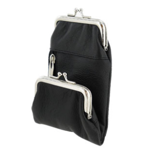 Genuine Leather Framed Cigarette Case (black) $7.95