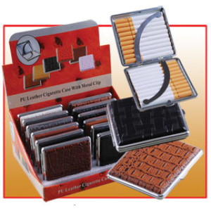 Leather Cigarette Case  $27.00/display (12 pcs)