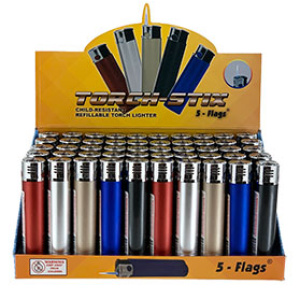 Electronic Torch Lighter  $30.00/display (50 pcs)