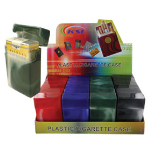 Plastic Cigarette Case $18.00/display (24 pcs)