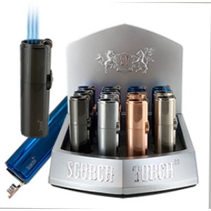 Scorch Triple Torch Lighter $96.00/display (12 pcs)