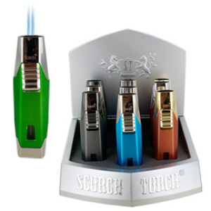 Scorch Single/Double Torch Lighter  $76.50/display (9 pcs)