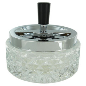 Glass Spin Ashtray (Clear)   $6.95