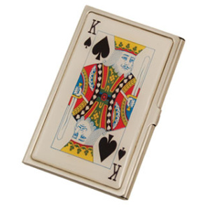 Name Card Holder-King Spade  $2.50