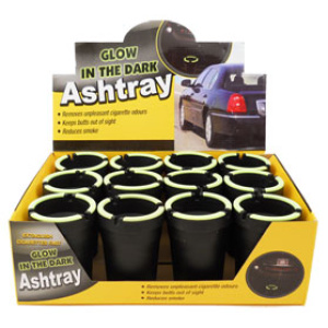 Glow in Dark Ashtray  $16.20/display (12 pcs)