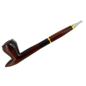 9" Wooden Pipe w/Jade Tip   $19.50