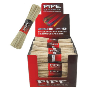 6" Cotton Pipe Cleaner (Soft)  $28.50/dis (40 bundles)